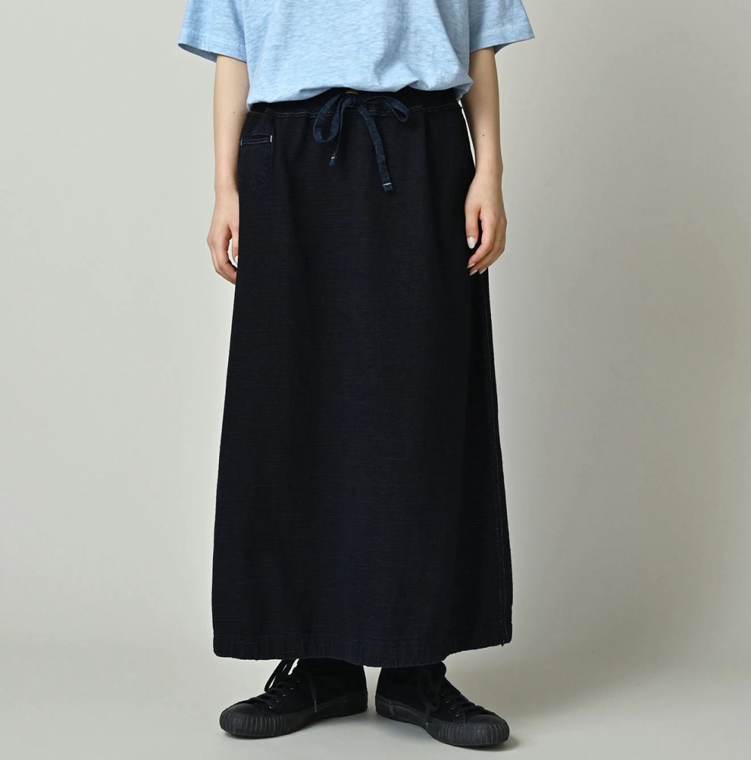 45R-cc Double gauze front pocket geranium skirt